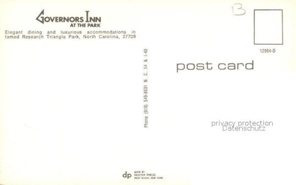 North Carolina US-State Governors Inn at the Park – Bild 2