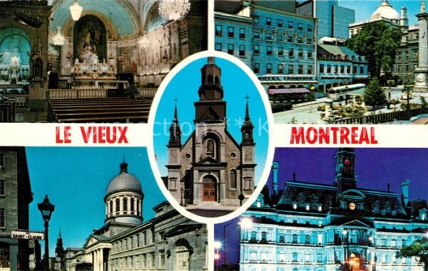 Montreal Quebec Eglise Notre Dame du Bon Secours Old Ci