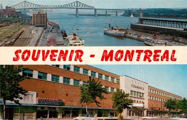 Montreal Quebec Le pont Jacques Cartier et une partie d