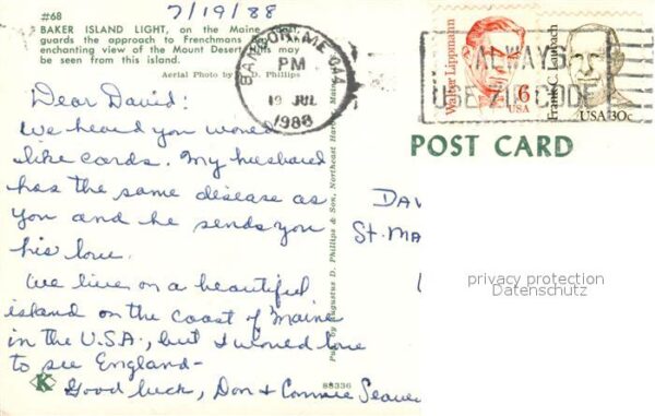 Salem Massachusetts Baker Island Light and Mount Desert Hil – Bild 2