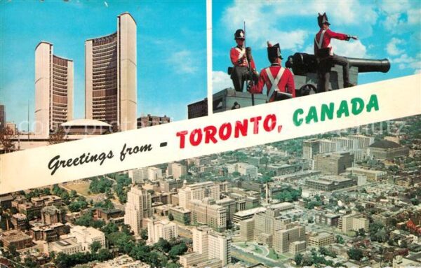 Toronto Canada City Hall Aerial view of University and