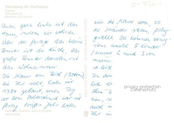 Venusberg Zschopau Freibad Teilansichten Gasthaus Zur Spin – Bild 2