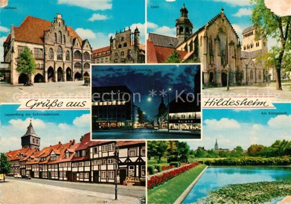 Hildesheim Rathaus Dom Lappenberg mit Kehrwiedertu