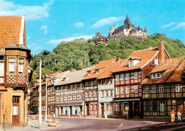 Wernigerode Harz Schöne Ecke mit Feudalmuseum Schloss We