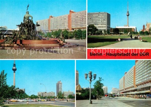 Berlin Neptunbrunnen Magistrale Palast der Rep