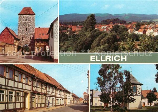 Ellrich Wernauer Tor Panorama Fachwerkhäuser Pf