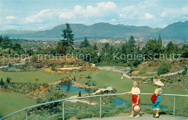 Vancouver British Columbia Sunken Gardens in Queen Elizabeth Park