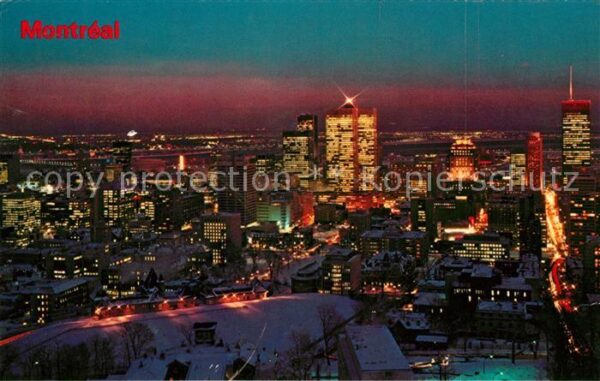 Montreal Quebec at night