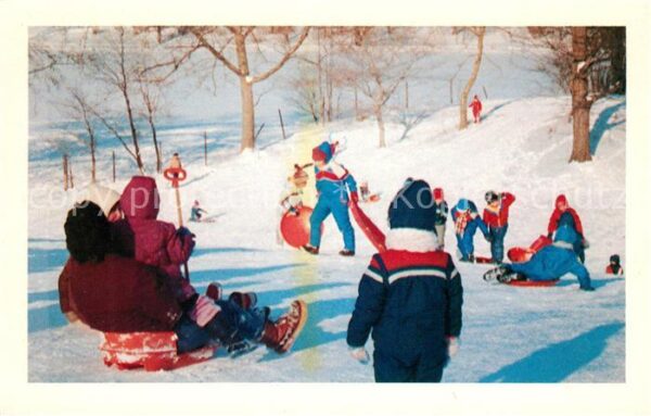 Buffalo New York Winter Fun in Delaware Park