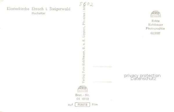 Ebrach Oberfranken Klosterkirche Ebrach Hochaltar – Bild 2