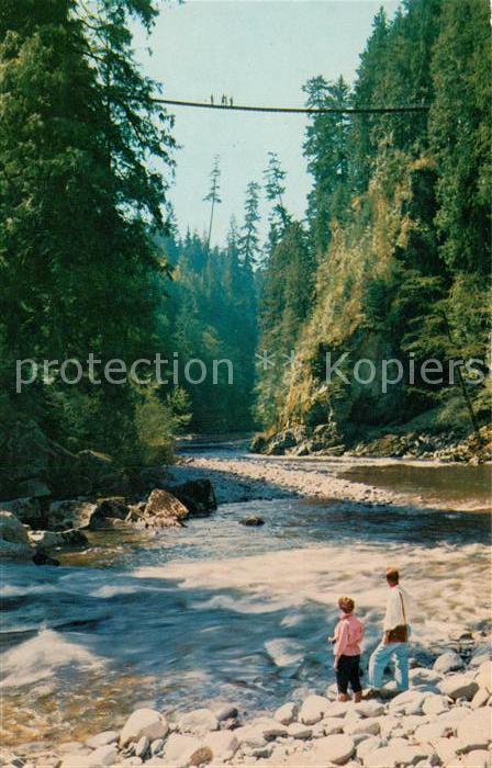 Vancouver British Columbia Bridge spanning the Capilane River in N
