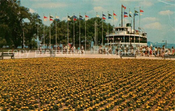 Toronto Canada Flower beds greet passengers at Centre