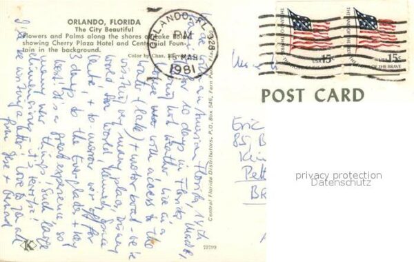 Orlando Florida Cherry Plaza Hotel and Centennial Fount – Bild 2