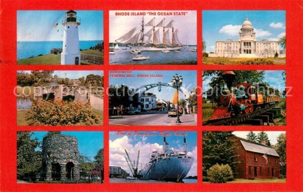 Rhode Island US-State Lighthouse Warwick Tall Ships Newport S