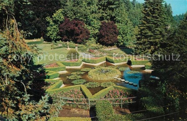 Victoria British Columbia The Butchart Gardens The Star Pond