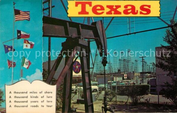 Texas US-State Six Flags and Famous Oil Wells