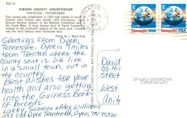Trenton Tennessee Gibson County Courthouse – Bild 2