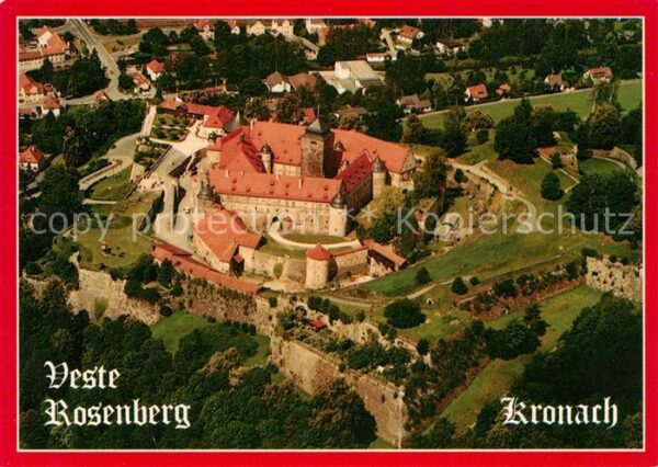 Kronach Oberfranken Veste Rosenberg Fliegeraufnahme
