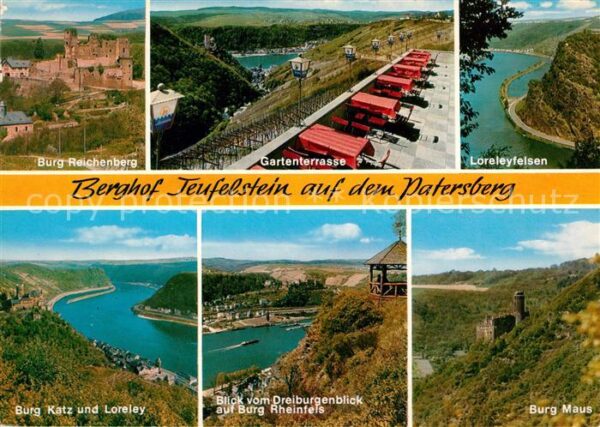 Patersberg Burg Reichenberg Gartenterrasse Loreley