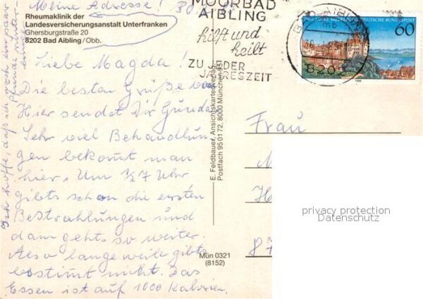 Bad Aibling Rheumaklinik der LVA Unterfranken Gastr – Bild 2