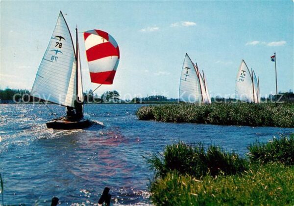 Sneek Zeilen op die Friese Meren Segeln