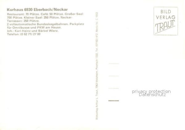 Eberbach Neckar Kurhaus Kohlefrachter – Bild 2