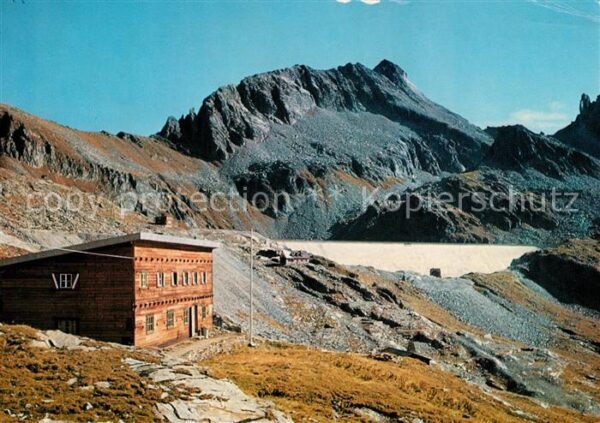 Reisseck Kaernten Höhenbahnhaus mit Sperre Gr Mühldorfers