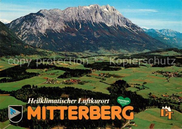 Mitterberg Steiermark Fliegeraufnahme mit Grimming