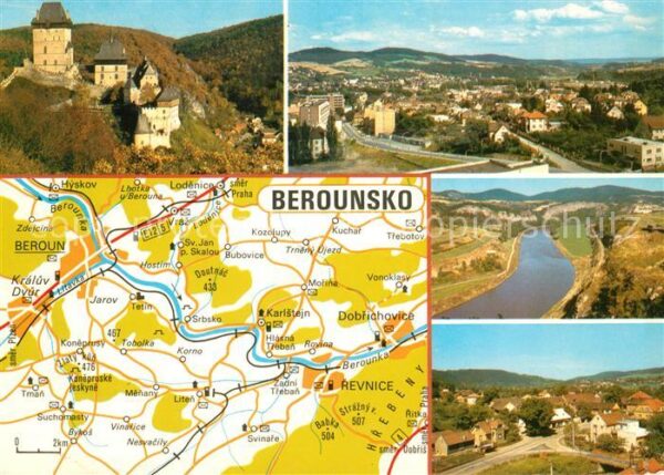 Beroun Hrad Karlstejn Berounka pod Tetinem Zad