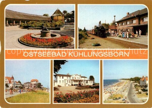 Kuehlungsborn Ostseebad Konzertgarten Bahnhof Schmalspurbahn St