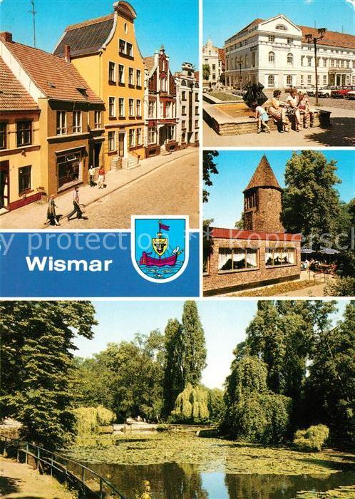 Wismar Mecklenburg Bohrstrasse Westportal Rathaus Eiscafe