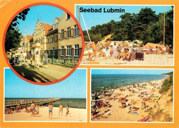 Lubmin Ostseebad Ortspartie Strand Seebrücke