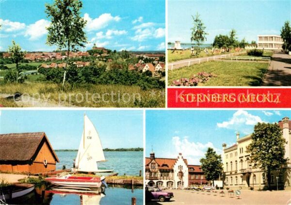 Sternberg Mecklenburg Teilansicht Bad Konsum Strandgaststätte