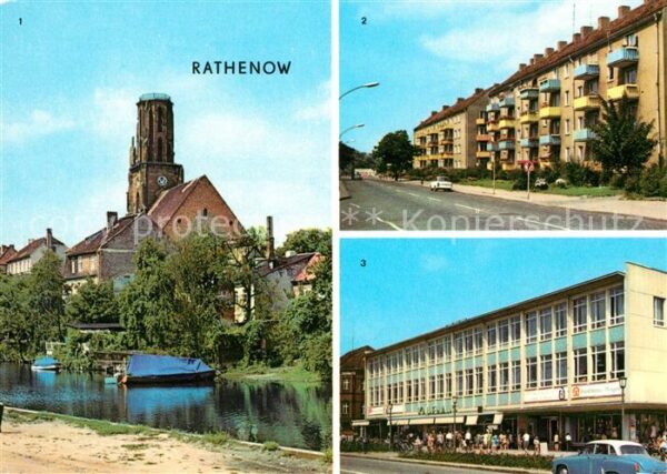 Rathenow Havel Schleusenweg Leninallee Kaufhaus