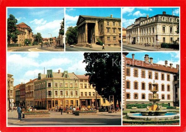 Meiningen Thueringen August Bebel Strasse Landestheater Plat