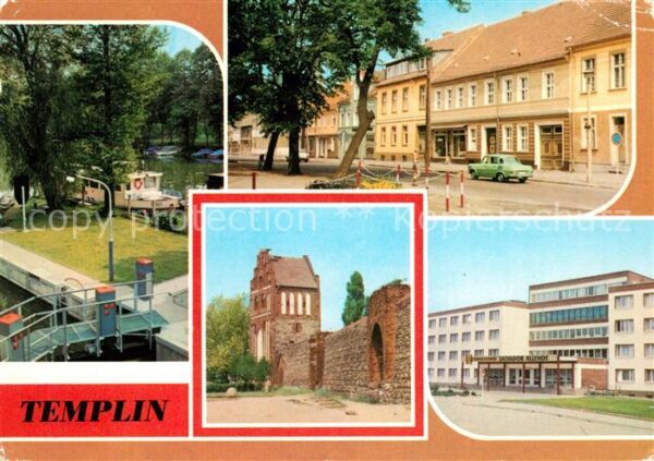 Templin Schleuse Templiner Kanal Markt Stadtmau
