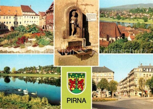 Pirna Markt Erlenpeterbrunnen Sonnenstein Kar