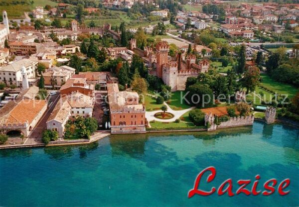 Lazise Lago di Garda Gardasee Fliegeraufnahme