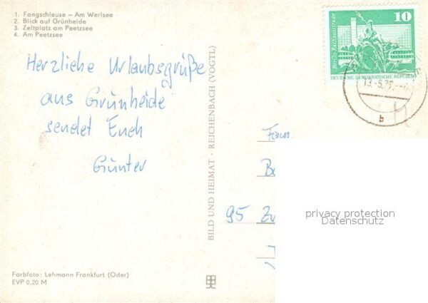 Gruenheide Mark Fangschleuse Werlsee Grünheide Zeltplat – Bild 2