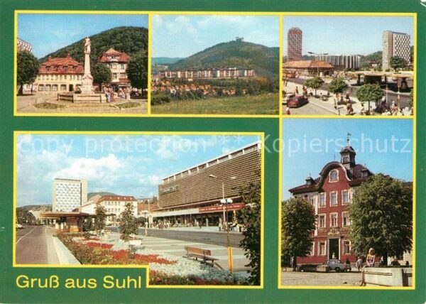 Suhl Thueringer Wald Waffenschmiedbrunnen Ringberghaus Erhol
