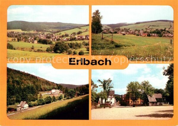 Erlbach Vogtland Panorama Blick vom Wohlhausener Berg La