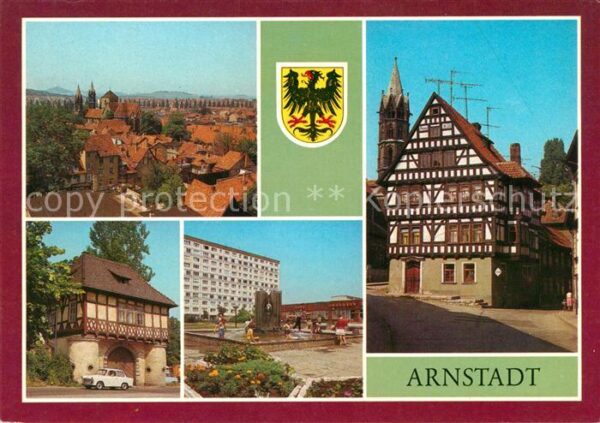 Arnstadt Ilm Blick vom Neutor ehem. Papiermühle Fach
