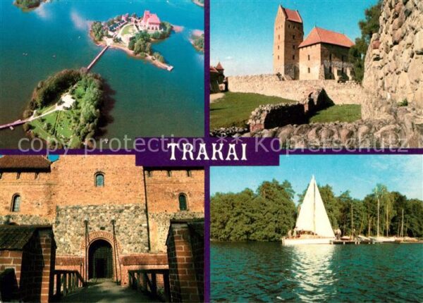 Trakai Wasserburg Segelboot
