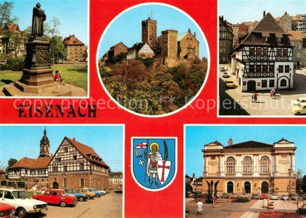 Eisenach Thueringen Lutherdenkmal Wartburg Lutherhaus Resid