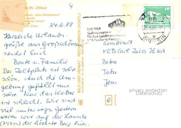Grossschoenau Sachsen Badestrand Teilansichten Gebäude Fachwe – Bild 2