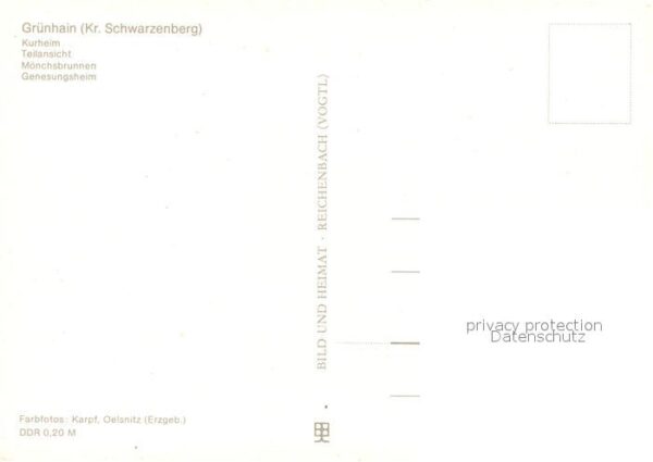 Gruenhain-Beierfeld Kurheim Teilansicht Mönchsbrunnen Genes – Bild 2