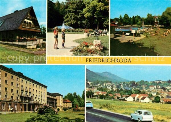 Friedrichroda HOG Heuberghaus Kurpark Bad FDGB Erholu
