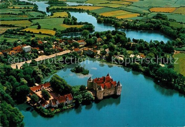 Gluecksburg Nordfriesland Fliegeraufnahme Wasserschloss