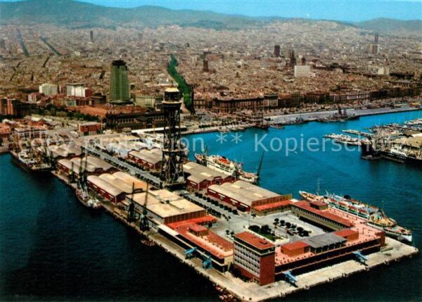 Barcelona Cataluna FliegeraufnahmeHafen