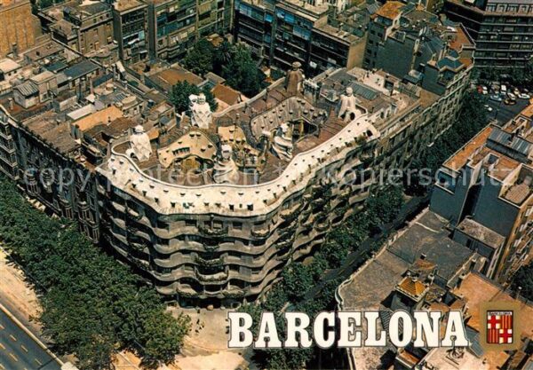 Barcelona Cataluna Fliegeraufnahme La Pedrera